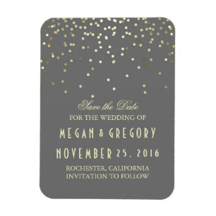 Imán La cosecha de oro del Confetti Grey Vintage salva