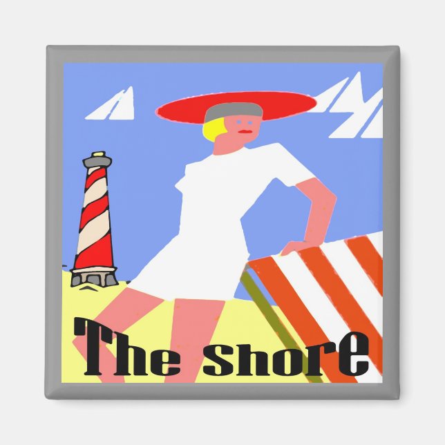 Imán La costa, la puerta en el faro (Frente)