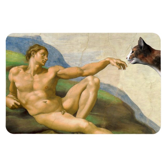 Imán La Creación De La Parodia De Adam (Horizontal)