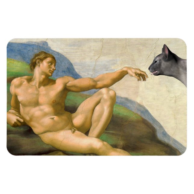 Imán La Creación De La Parodia De Adam (Horizontal)