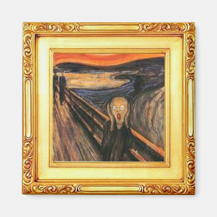 Imán La crema, Bella Artes de Edvard Munch Magnet