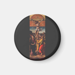 Imán La Crucifixión según Carlo Crivelli Arte Sagrado