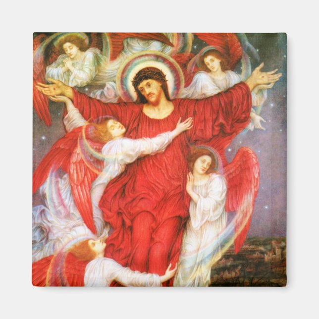 Imán La Cruz Roja (Crucifixión de Jesucristo) (Frente)