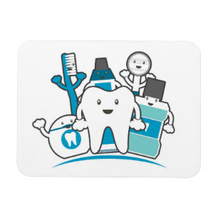 Imán La cuadrilla limpia de los dientes