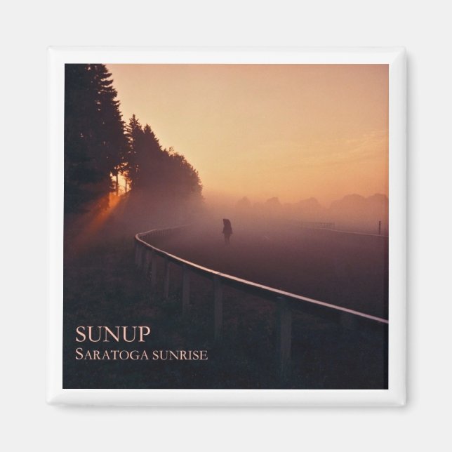 Imán La cubierta de la salida del sol de Saratoga (Frente)