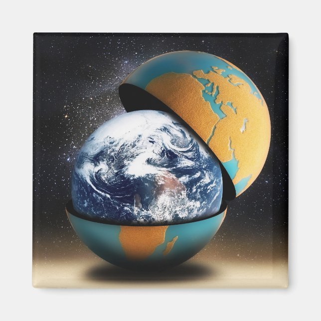 Imán La cubierta protectora de la Tierra (Frente)