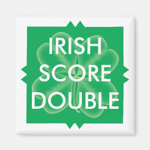 Imán La cuenta doble de St Patrick del Scrabble