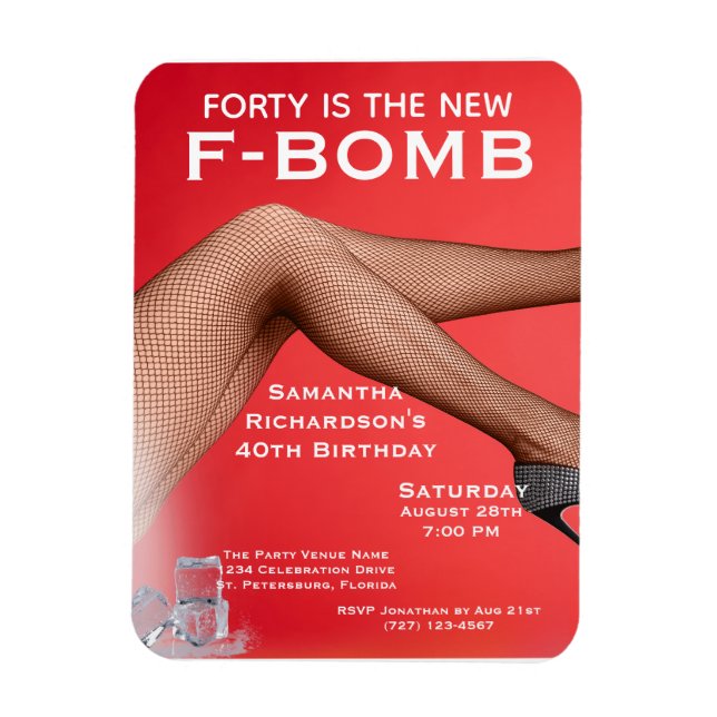 Imán La curiosa Cuarenta es la nueva damas de las F-Bom (Vertical)