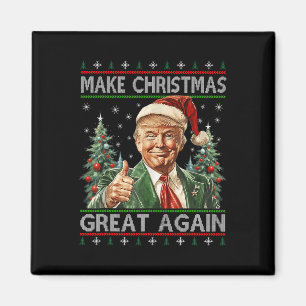 Imán La curiosa Santa Trump hace a los Navidades grande