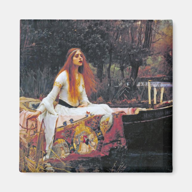 Imán La dama de Shalott, John William Waterhouse (Frente)