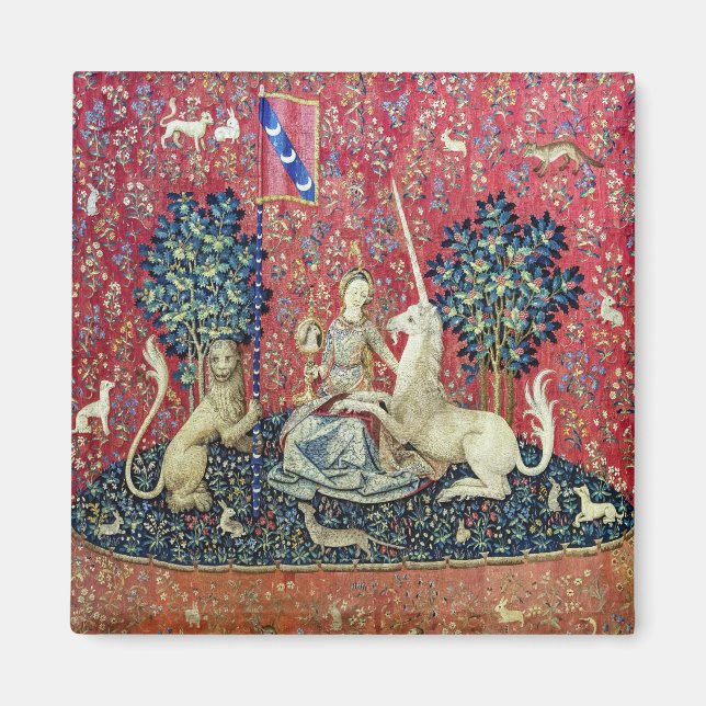 Imán La dama y el unicornio, la vista (Frente)