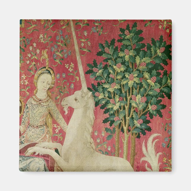Imán La Dama y la Unicornio: 'Vista' (Frente)