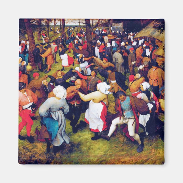 Imán La danza de la boda, Pieter Bruegel (Frente)