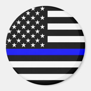 Imán La decoración fina de la bandera americana de Blu
