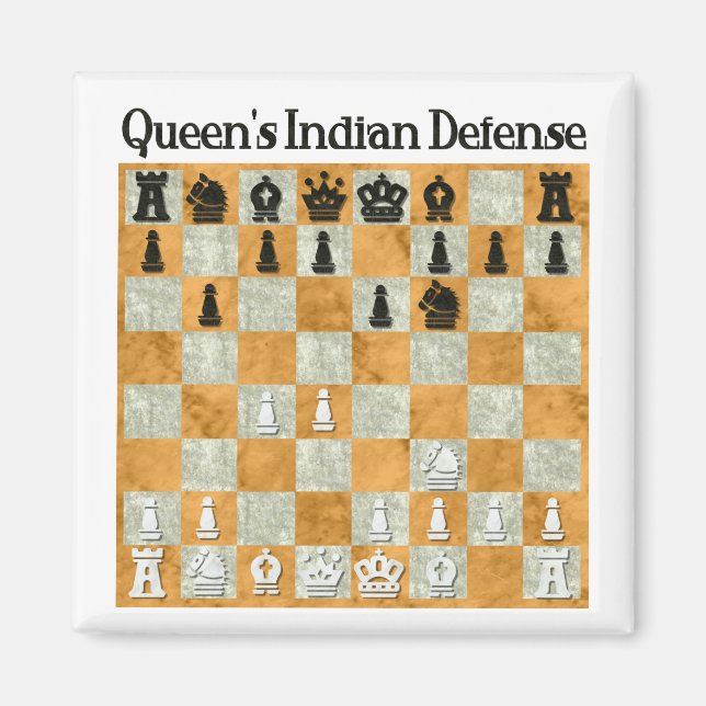 Imán La defensa india de la Reina (Frente)