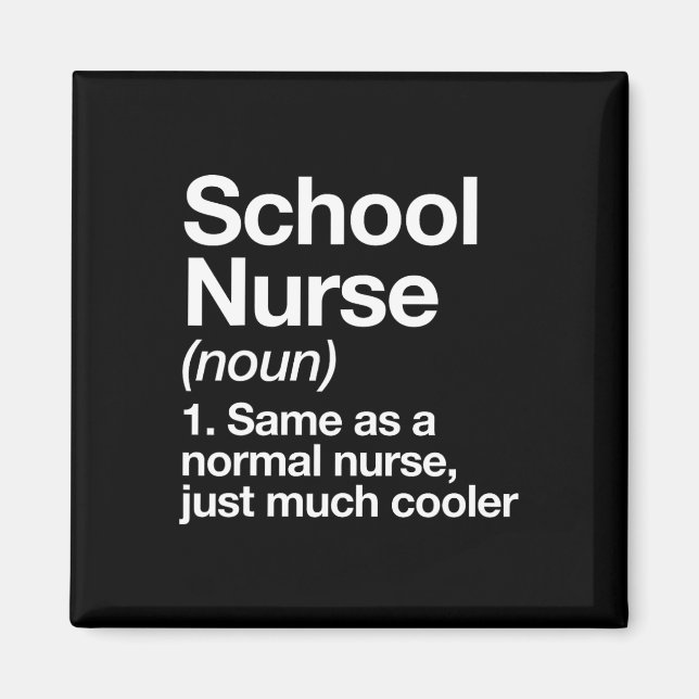 Imán La Definición De Enfermería Es Graciosa De Volver  (Frente)