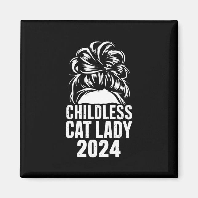 Imán La desordenada bandera norteamericana de Cat Lady  (Frente)