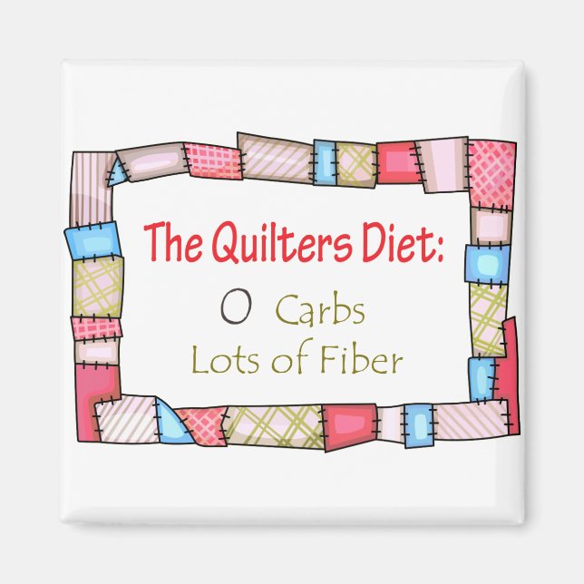 Imán La dieta de los Quilters (Frente)