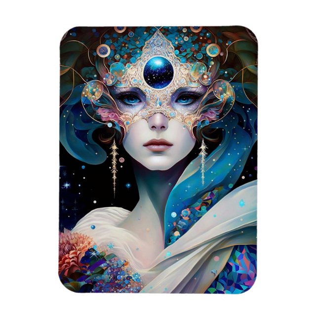 Imán La diosa de la reina Fantasía arte (Vertical)