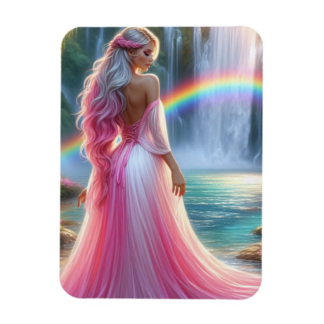 Imán La diosa del valle del arcoiris (Vertical)