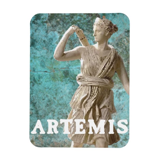 Imán La diosa griega Artemis Mitología (Vertical)
