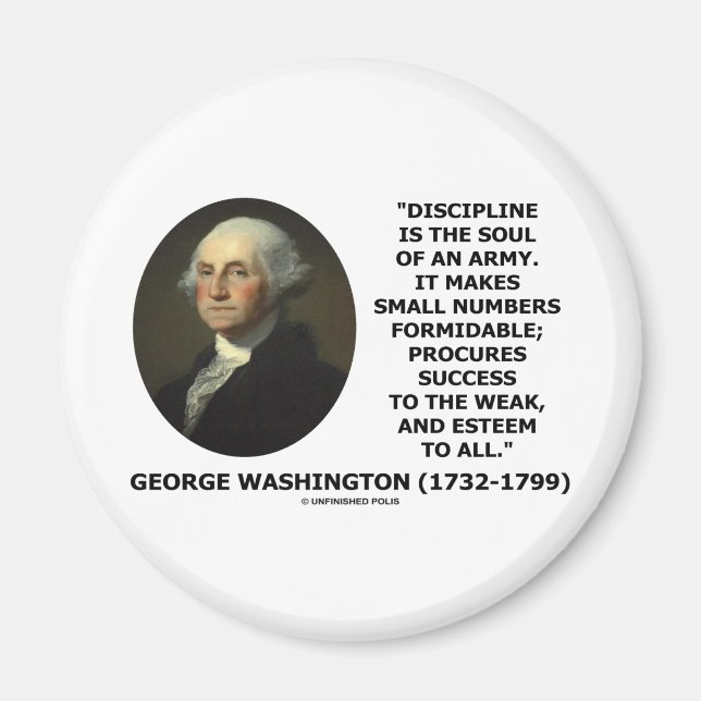 Imán La Disciplina De Washington Es El Alma De Un Ejérc (Frente)