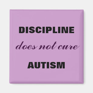 Imán La disciplina hace no autismo lindo