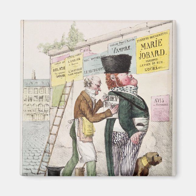 Imán La diversión de un Pegatina de ley, 1820 (Frente)