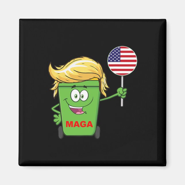 Imán La divertida basura del mega Personalizado de Trum (Frente)