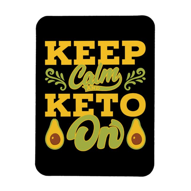 Imán La divertida cosecha mantiene la calma y el Keto e (Vertical)