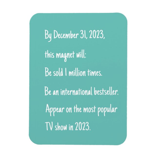 Imán La divertida visión azul del cielo (Vertical)