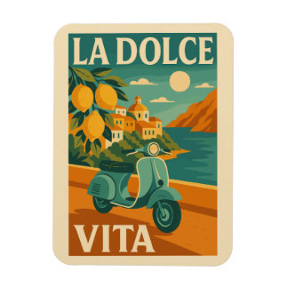 Imán La Dolce Vita – Retro Italian Coast Travel