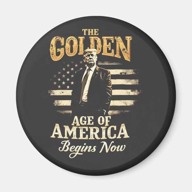 Imán La Edad de Oro de los Estados Unidos comienza ahor (Frente)