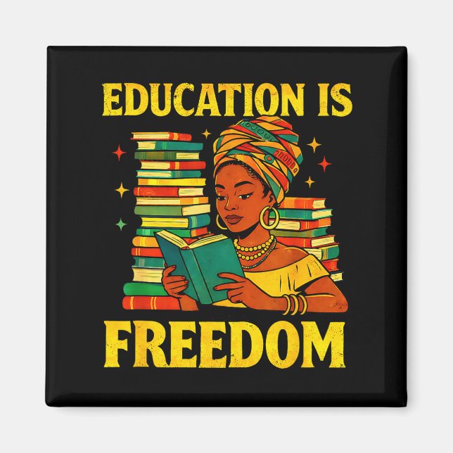 Imán La educación de la historia negra del profesor es  (Frente)