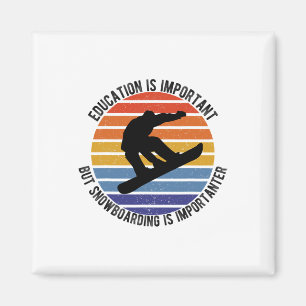 Imán La Educación Es Importante Pero El Snowboard Es Im