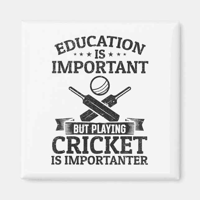 Imán La educación es importante pero jugar cricket es i (Frente)