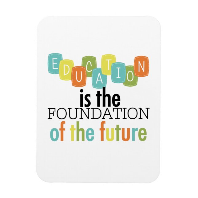 Imán La educación es la fundación (Vertical)