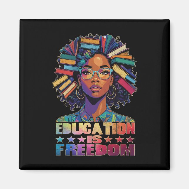 Imán La educación es la libertad los libros de profesor (Frente)