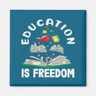 Imán La educación es la libertad mes de la historia neg
