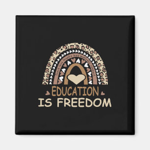 Imán La educación es libertad Historia negra afroameric