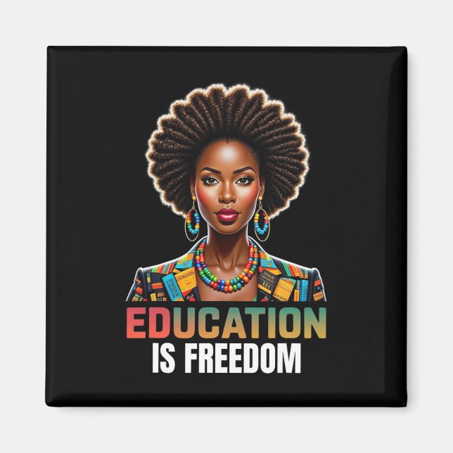 Imán La educación es libertad, la historia negra, el pr (Frente)