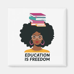 Imán La educación es libertad libros de maestro negro n