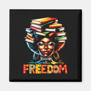 Imán La educación es libertad Libros de maestros negros
