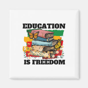 Imán La educación es libertad Mes de la historia afroam
