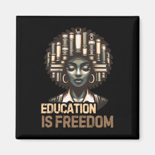 Imán La educación es libertad Mes de la historia negra 