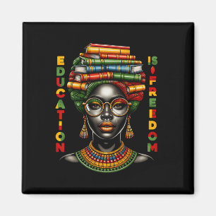 Imán La educación es libertad Mes de la historia negra