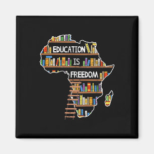 Imán La educación es libertad Mes de la historia negra