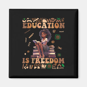 Imán La educación es libertad Mes de la historia negra
