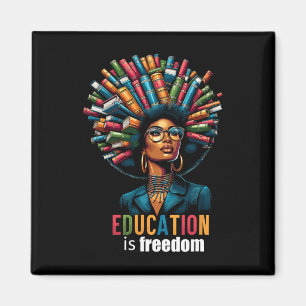 Imán La educación es libertad Mes del historial negro P