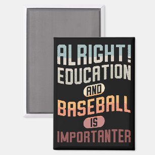 Imán La Educación Graciosa Y El Béisbol Es Importante R